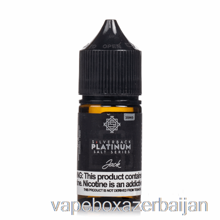 Vape Box Azerbaijan Jack - Silverback Platinum Series Salts - 30mL 25mg